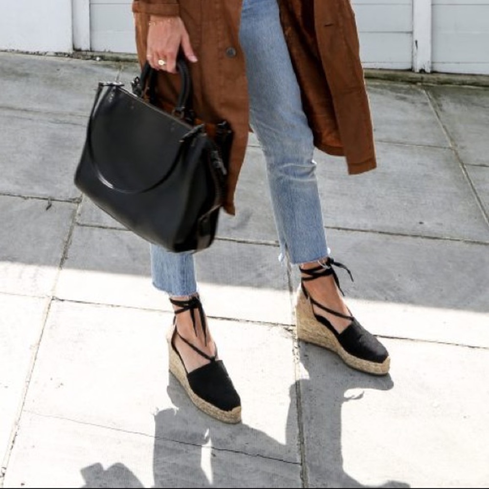 Castañer Lace-Up Espadrille Wedge